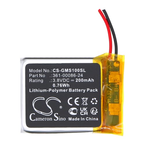 Cameron Sino 200mAh / 0.76Wh Replacement Battery for Garmin Instinct Solar GPS, 361-00086-24