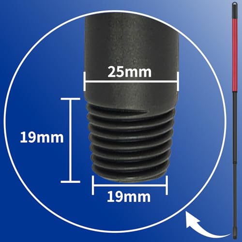 Axets Moppzubehör Teleskopstiel Ersatzstiel für Viledar Turbo Wischmopp 123cm