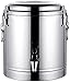 Barm Heißwasserspender Isoliert für Tee, Tee Thermoskanne Eiskübel Getränkewärmer Getränkespender Edelstahl Urne für Kaffee Wasser Milch Tee Süßweinsuppe, 10L/20L/30L-20L