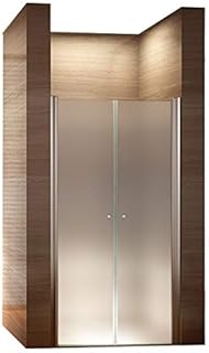 i-flair 180 cm Hohe Duschtür aus 6mm Sicherheitsglas Satiniert mit Nanobeschichtung - Alle Größen (88-92cm)