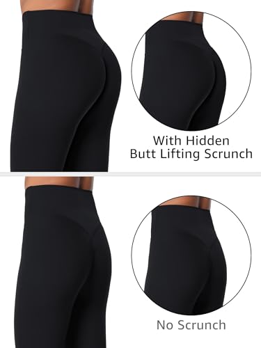 Sunzel Sunlissia Hidden Butt Lifting Scrunch Workout Leggings for Women, Crossover High Waist Yoga Pants with Tummy Control3
