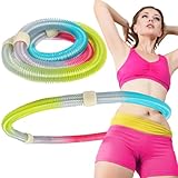 Homoyoyo Faltbarer Fitness Bauchreifen mit Farbverlauf Strapazierfähiges Sportgerät zur Taillenstraffung Leicht Transportierbar Ergonomischer Griff