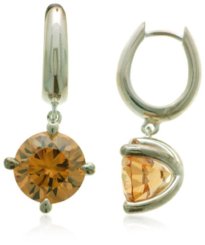 Preisvergleich Produktbild Vilma Righi Damen-Ohrschmuck mit Zirkonia champagnerfarbig Silber 925 / rhod.