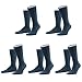 Produktbild FALKE Socken Herren Strümpfe Family Allround Einfarbig 5 Paar: Farbe: Navyblue | Größe: 39-42 (UK 6-8)