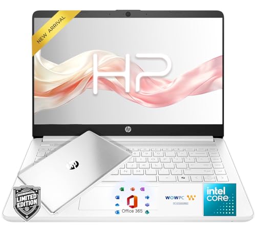 HP Ultrabook Laptop with Copilot AI • 2026 Edition • Latest Intel 4-Core N150 CPU • 8GB RAM • 128GB SSD + 1TB Cloud Storage • Microsoft 365 • Windows 11 • Thin & Portable • w/o Mouse