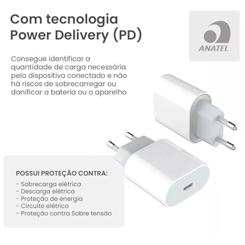 Carregador Usb C Turbo S20 S10 S21 S22, Para iPhone 15 Samsung Xiaomi Motorola LG