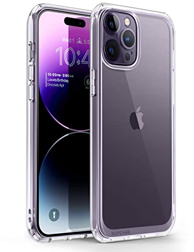 SUPCASE iPhone14Pro ケース 6.1インチ 2022 背面透明 クリアカバー 米軍MIL規格取得 衝撃吸収 カメラ保護 薄型 密着 ワイヤレス充電対応 UBStyleシリーズ