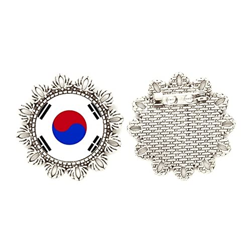 Broche de plata resistente de Corea del Sur con cierre de seguridad mediano