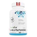 PlantVital L-Glutathione 700mg Capsules - High Potency Reduced Glutathione Antioxidant Supplement for Cellular Health, Liver Detox, Skin & Immune Health - Vegan, Non-GMO, Made in Canada - 60 Capsules
