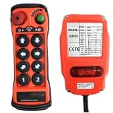 Q800 Telecomando for Gru Radiofonica Wireless Industriale A 8 Tasti A Velocità Singola(1T1R,AC 28-465V)