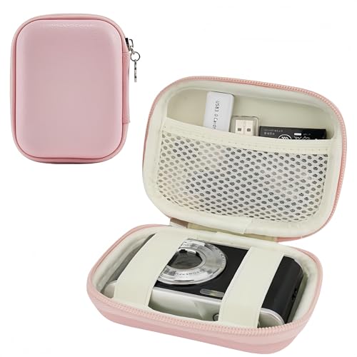 Funda para cámara digital rosa compatible con Canon y Sony miniatura 1