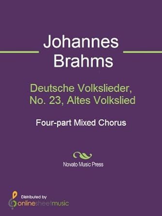 Deutsche Volkslieder, No. 23, Altes Volkslied - Kindle edition by ...