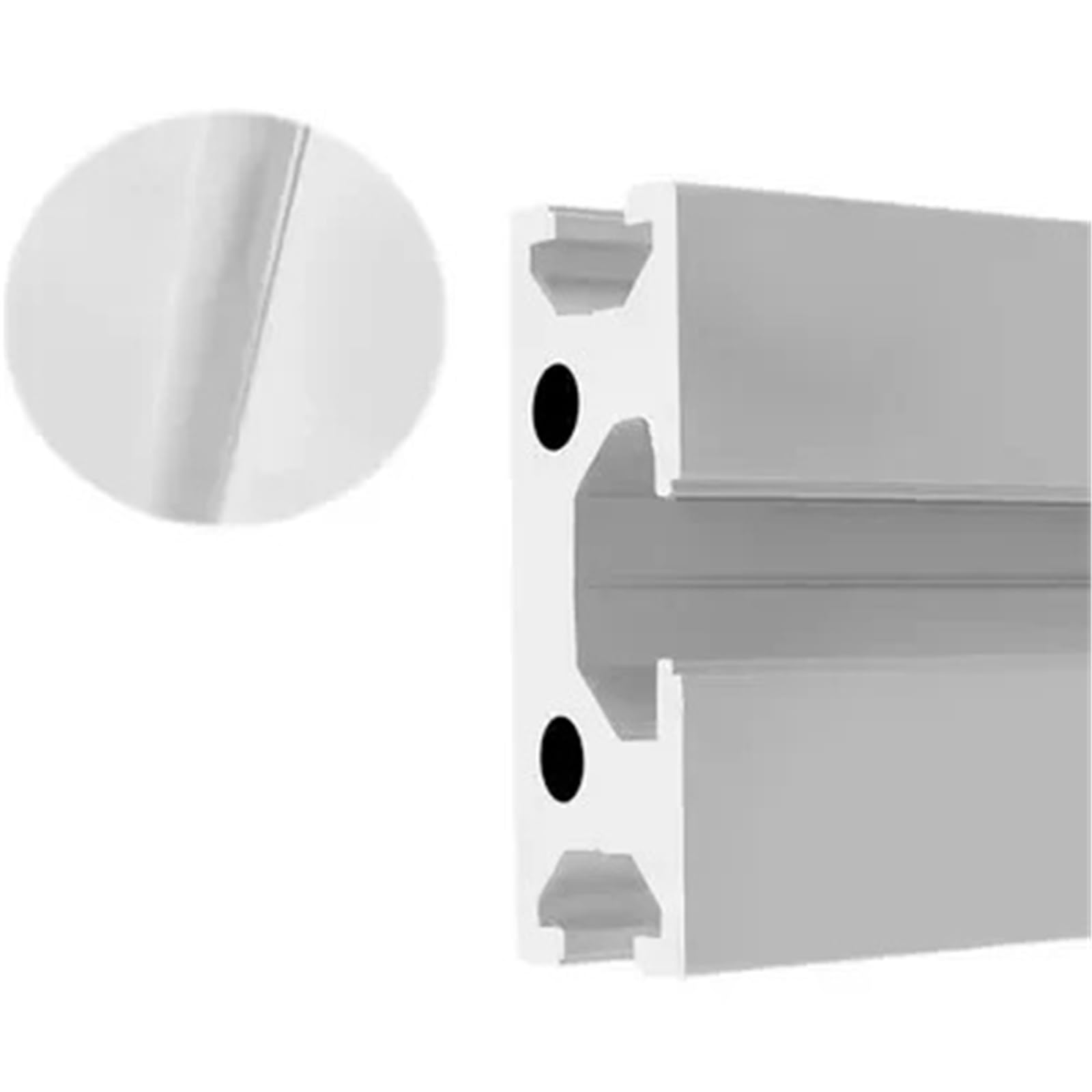 GTPBAO 2 pezzi 1540 Profilo in alluminio anodizzato nero 3 slot 14x150mm Estrusione lineare Telaio quadrato for acquari da giardino Armadietto Binario estruso(400mm long)