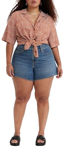 Levi's Damen Plus Size 80s Mom Shorts, You Sure Can, 16