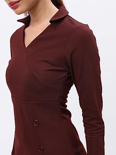 Image of KETCH Women Bodycon Above Knee Regular Fit Full Sleeve Dress
