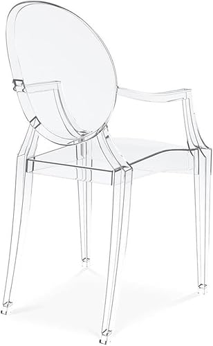 Miniatura 5 de Sillón de cristal de plástico duradero de 18.5 "en transparente