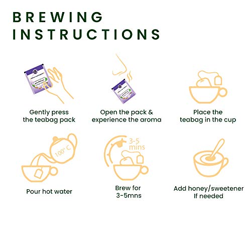 Image of Roshi Inner Calm Tea | 25 Bags | Calming Chamomile Herbal Tea (Pack of 3)