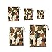 5PCS Waterproof Coated Cloth Stuff Sacks, Drawstring Storage Bags for Camping Gear, Down Jacket & Outdoor Organizers, Camouflage Color