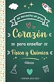  Agenda Maestra 2022 2023: Organizador Planificador Semanal  Regalo Personalizado de fin de año para agradecer a maestras y profesores  Cuaderno del ... Semana en 2 Páginas  A5  Fisica y Química