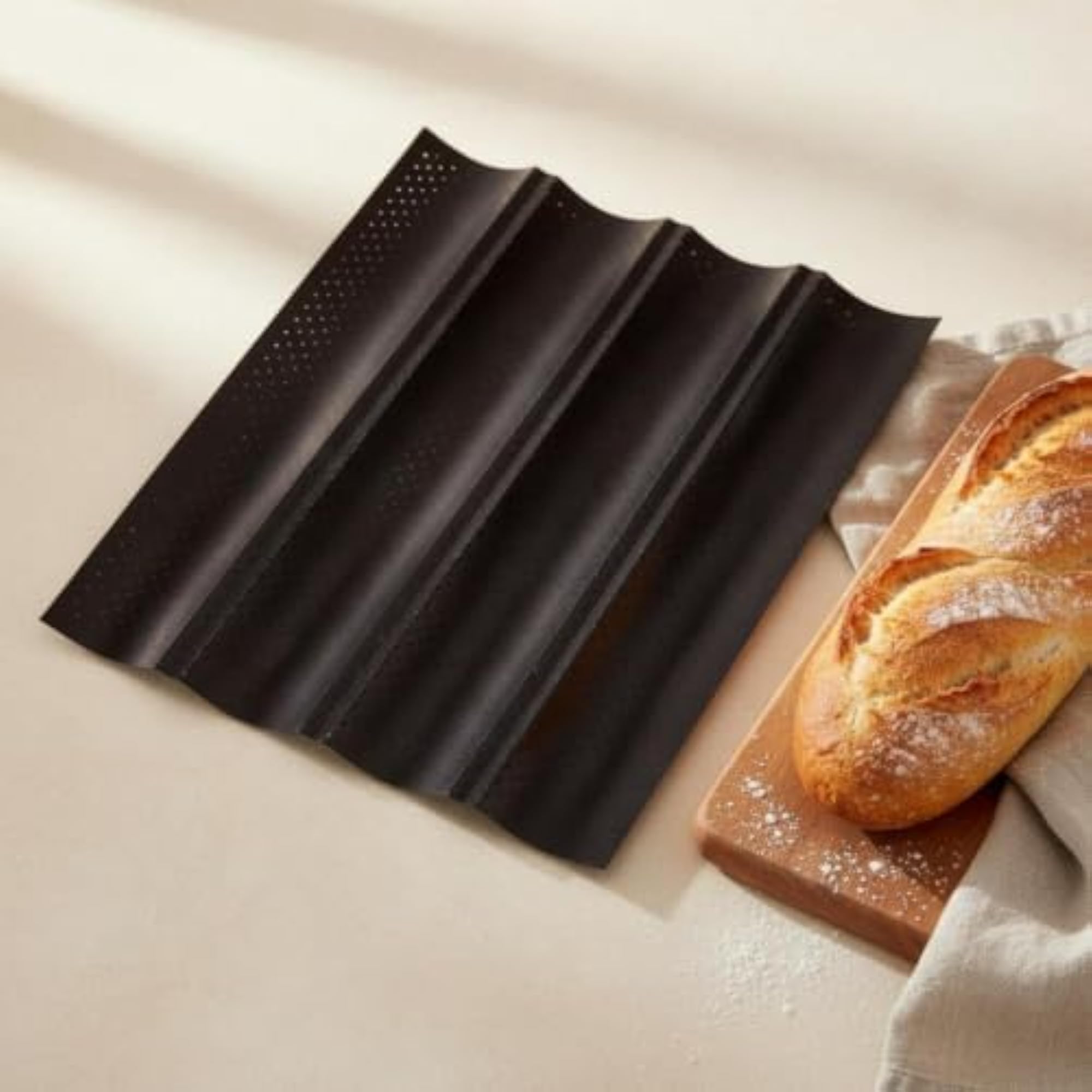 Perforated French Bread Pan for Home Baking