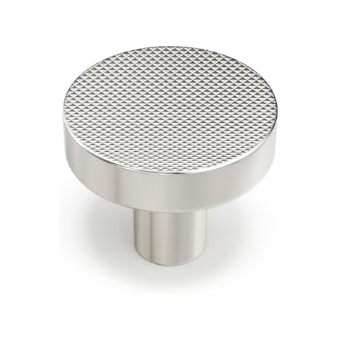 Peaha 20 Pack Brushed Nickel Cabinet Knobs Silver Cabinet Knobs Brushed Nickel Drawer Knobs Knurled Brushed Nickel Knobs for Cabinets Dresser Drawer Cover