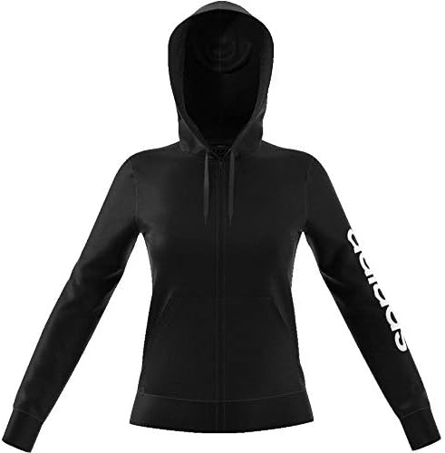 Adidas Women's Essentials Linear Full Zip Hoodie, Black/White, XS :  Amazon.com.au: Clothing, Shoes \u0026 Accessories