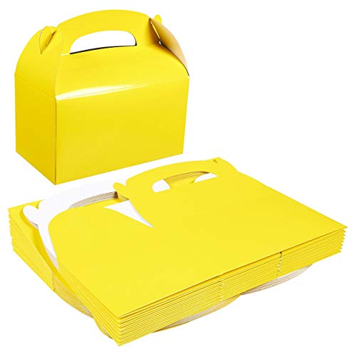 Best Paper Greetings Yellow Gift Box, Party Favor Boxes (6.2 x 3.5 x 3.6 In, 24 Pack)