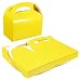 Pack of 24 Treat Boxes - Gable Favor Boxes - Fun Party Play Goodie Boxes - 2 Dozen Bright Yellow Birthday Party Shower Loot Gift Boxes - 24 Count - 6.2 x 3.5 x 3.6 Inches