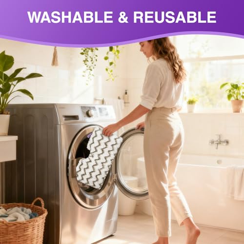 Image of S3501 S3601 Steam Mop Replacement Pads Compatible with Shark Steam Pocket Mops S3501 S3601 S3550 S3801 S3901 S3601D S3801CO S3901D S3455K S2902 SE450, Washable Microfiber Mop Pads Reusable, 3 Pack