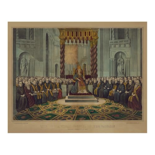 HISTORIX 1870 Vatican Council Pope Pius IX Print - Catholic Wall Art