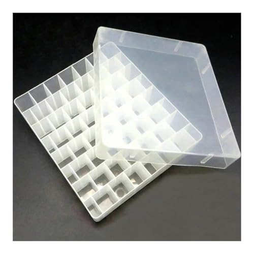 Boîte rangement tubes 5 ml à 52 trous avec support stable lot de 2