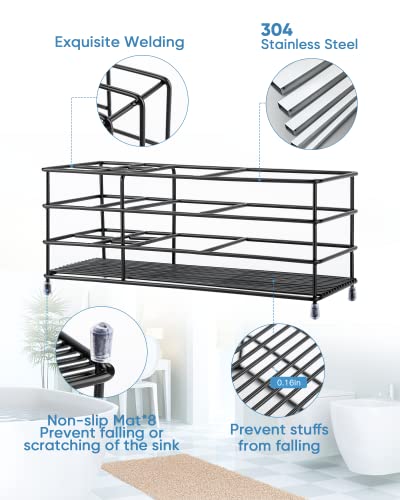 Toothbrush Holder, High Capacity Stainless Steel Toothbrush Holder With 7 Slots,Rust And Slip Resistant, Durable Bathroom Accessories Organizer,Airy And Keep Clean,Hold Electric Toothbrush,Toothpaste #TOP2