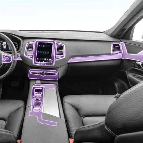 Película protectora de TPU para consola central de Volvo XC90 Recharge (modelos 2019-2024)