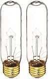 Bulbrite 25T10C 25-Watt Incandescent T10 Tubular Light, Clear - 2 Pack
