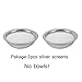 Hookah Bowl Stainless Steel Screen Hookah Metal Screen Heat Management System(only 2pcs silver screen,no bowls！)