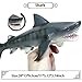 FLORMOON Juguetes Megalodon Figura de Ballena Realista Pintado a Mano Estatuilla de...