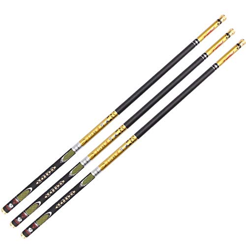 Fishing Rod,Fishing Whip Quality Super Light Hard 3.6m,4.5m,5.4m,6.3.0M,7.2m Telescopic Fishing Rod Carbon Fiber Hand Pole For Carp Fishing(7.2m)