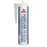 Sika Forever Clear Anti-Mould Silicone Sealant – Permanently Waterproof – Suitable for Internal and External Use – Clear – 295ml