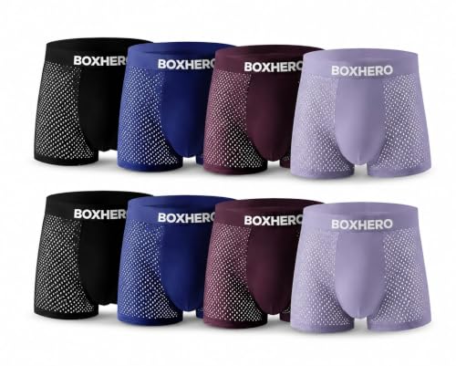 Image of Boxhero [2026 Upgrade Bamboo Boxer Briefs- Breathable Mens Underwear, Built-in with 3D Pouch Comfortable Underwear for Men