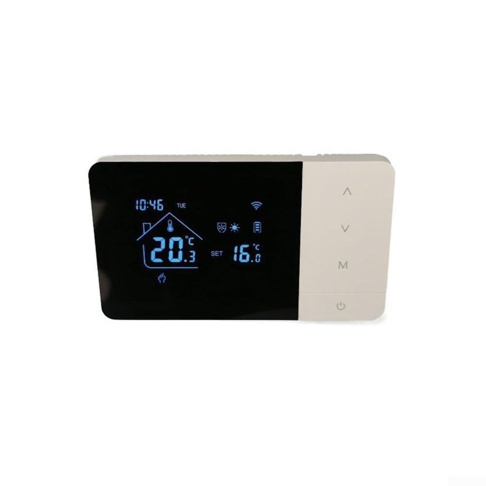 R11 - Termostato a parete per caldaia, programmatore settimanale senza fili, controllo della temperatura, sistema di riscaldamento centralizzato, bianco (senza fili)