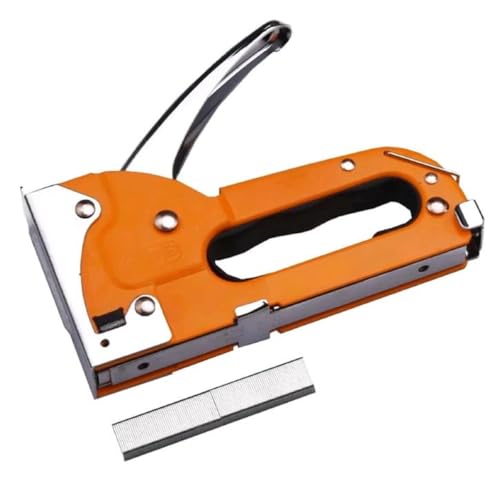 Edward Tools Harden Heavy-Duty Staple Gun – Fine Steel, Chrome Handle – Fits 4-8mm (5/32