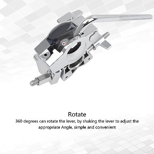 Single L Rod Mount Clamp Mounting Bracket Zinc Alloy Drum Parts Extension Clip para Percusión Accesorio Instrumento Musical Soporte para Micrófono miniatura 7