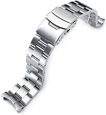MiLTAT 22mm Watch Band for Seiko SKX007 SKX009, Super-O 20mm Clasp Size