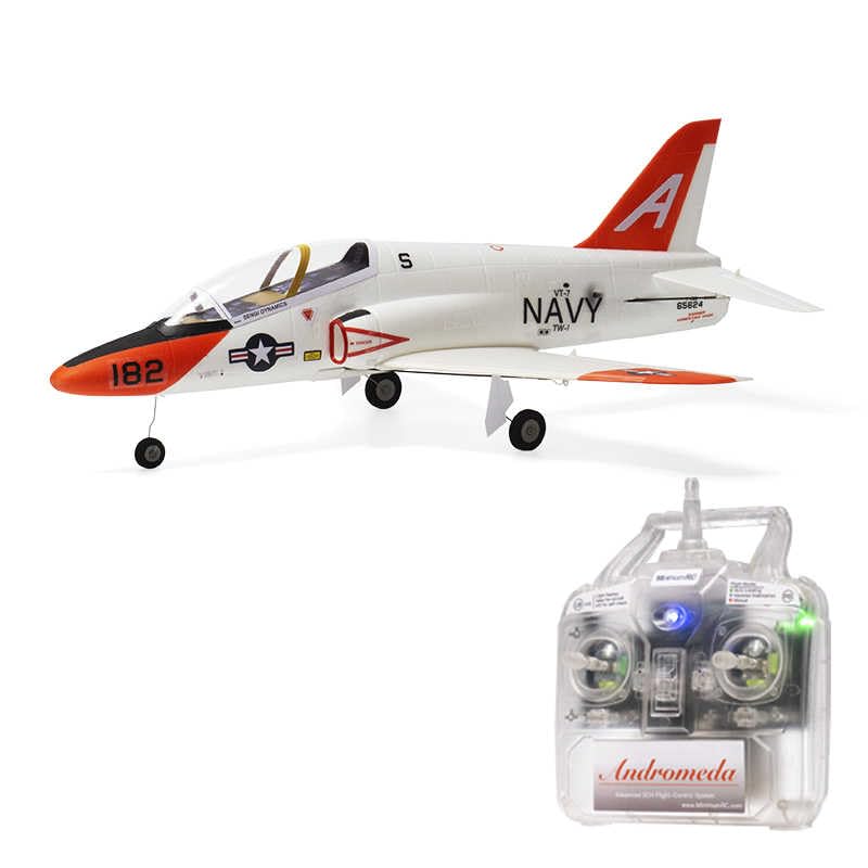 T-45 Minimum RC Jet Aircraft Model, Brushless Motor Fixed Wing RC Fan Plane with 30mm EDF Ducted, Gyro Stabilization, Lightweight Foam Remote Control Aircraft Kit for Adults Enthusiasts