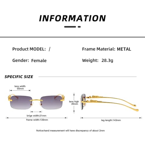 Lunettes de soleil rétro léopard avec branches en métal légères - 7
