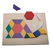 Pattern Blocks and Board Set with 10 Pattern Boards and 100 Tile Blocks
