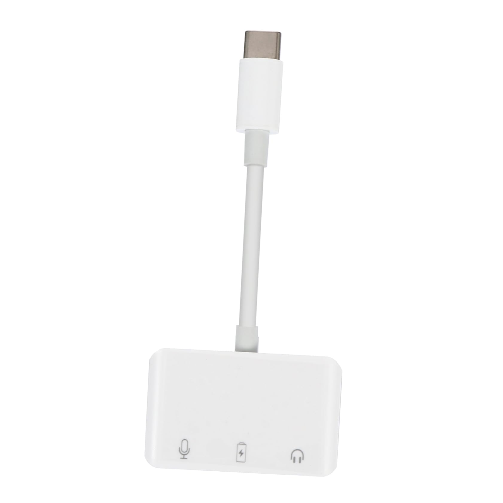 BESTonZON 3 Pz Adattatore Per Cuffie Tipo- Adattatore Audio Adattatori Usb Adattatore Microfono Usb-c Cavo Di Tipo c Da 3,5 Mm Adattatore Jack Per Cuffie Multiuso Bianca Convertitore Pc