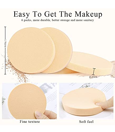 Image of 5Pcs Makeup Sponge Set Multicolor Latex-Free Beauty Blenders for Foundation, Powder & Cream | Soft, Reusable, Easy-to-Clean Blending Sponges for Flawless Makeup Application (Wet & Dry Use)