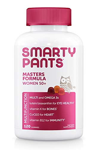 SmartyPants Women's Masters 50+ Multivitamin: Vitamin C, D3 & Zinc for Immunity, Lutein/Zeaxanthin