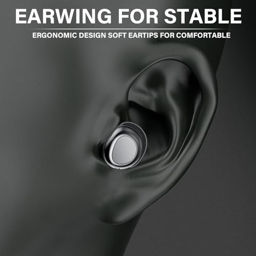 Image of Wireless Earbuds, Hybrid ANC 40dB Noise Cancelling Headphones, 50H Playtime, Bluetooth 5.4, 10mm Drivers with 5 EQ, ENC Dual Mic, IPX7 Waterproof, Digital Battery Display iOS /Android Sport /Sleep